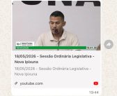 835ª (OCTINGENTÉSIMA TRIGÉSIMA QUINTA) SESSÃO ORDINÁRIA DO PRIMEIRO PERÍODO LEGISLATIVO DA OITAVA LEGISLATURA DA CÂMARA MUNICIPAL DE NOVA IPIXUNA, ESTADO DO PARÁ